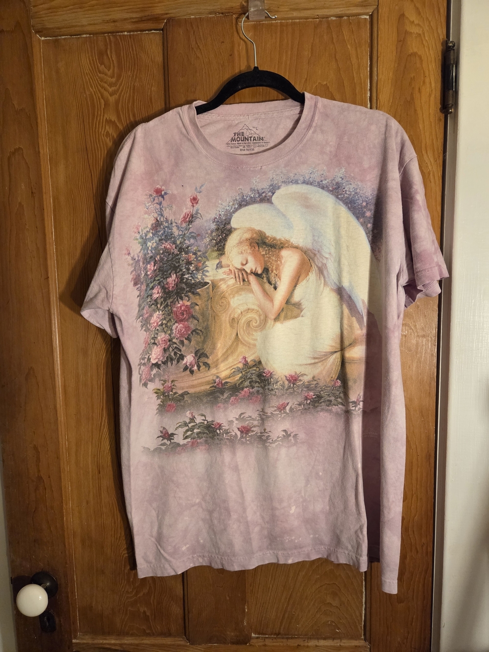 The Mountain Womens Pink Angel Graphic Tee